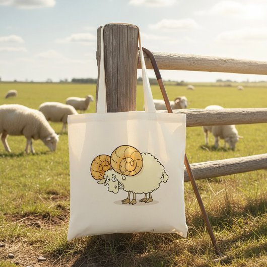 Ram Sheep Canvas tas