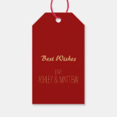 Ram Sheep Goat Year Chinese Greeting Gift Label Cadeaulabel (Achterkant)