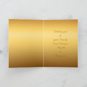 Ram Sheep Goat Year Chinese Greeting Gold Card Feestdagen Kaart (Binnen)