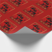 Ram Sheep Goat Year Chinese Greeting Wrapping P Cadeaupapier (Hoek)