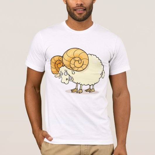 Ram Sheep Mannen T-Shirt (Voorkant)