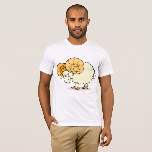 Ram Sheep Mannen T-Shirt (Voorkant volledig)