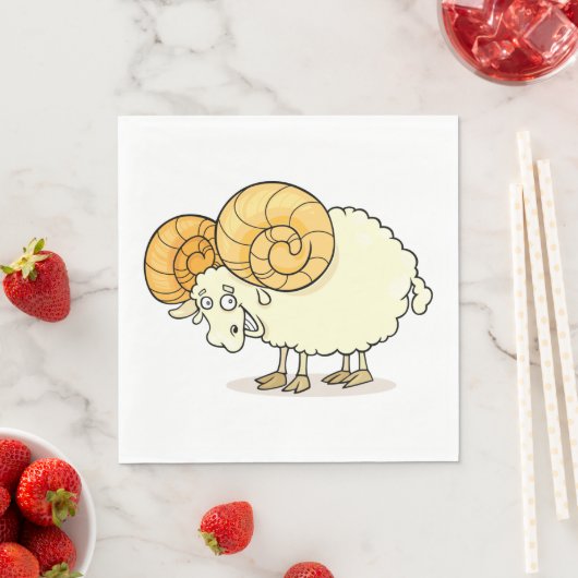 Ram Sheep Paper Napkins Servet (Insitu)