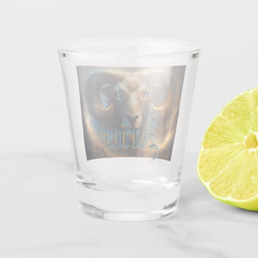 Ram Shot Glas (Achterkant)