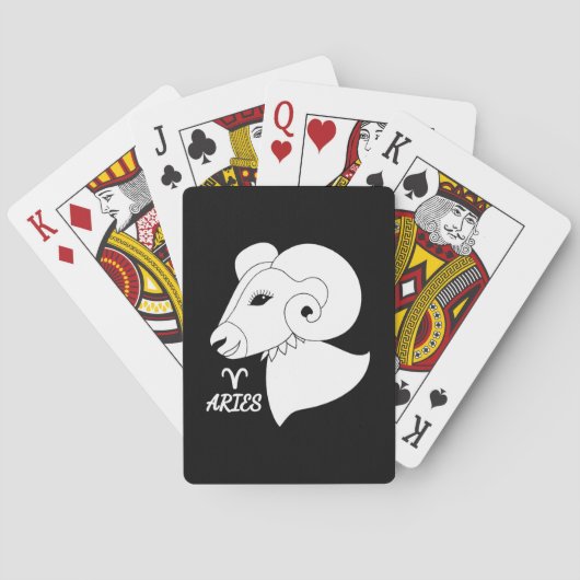 Ram Silhouet Pokerkaarten (Achterkant)