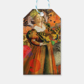 Ram Sinaasappel Vrouw: Gotische Ram Antiek Art Col Cadeaulabel (Voorkant)