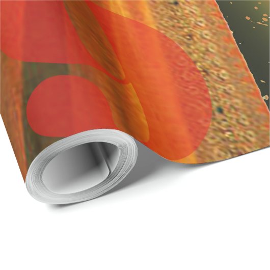 Ram Sinaasappel Vrouw: Gotische Ram Antiek Art Col Cadeaupapier (Rol Hoek)