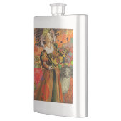 Ram Sinaasappel Vrouw: Gotische Ram Antiek Art Col Flacon (Links)