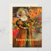 Ram Sinaasappel Vrouw: Gotische Ram Antiek Art Col Kaart (Voorkant / Achterkant)