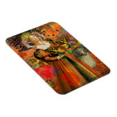 Ram Sinaasappel Vrouw: Gotische Ram Antiek Art Col Magneet (Rechterzijde)