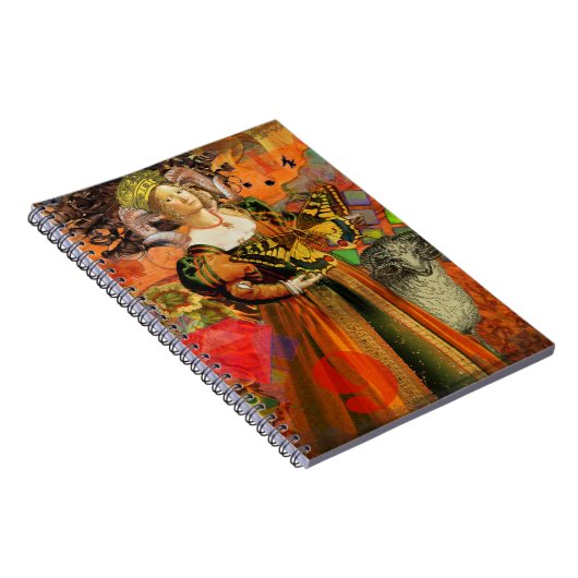 Ram Sinaasappel Vrouw: Gotische Ram Antiek Art Col Notitieboek (Rechterzijde)