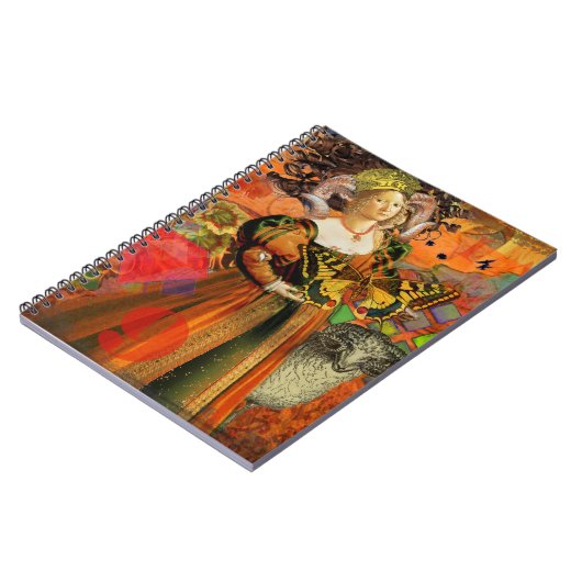 Ram Sinaasappel Vrouw: Gotische Ram Antiek Art Col Notitieboek (Linkerzijde)