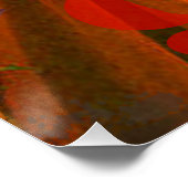 Ram Sinaasappel Vrouw: Gotische Ram Antiek Art Col Poster (Hoek)