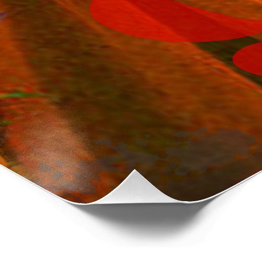 Ram Sinaasappel Vrouw: Gotische Ram Antiek Art Col Poster (Hoek)