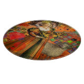 Ram Sinaasappel Vrouw: Gotische Ram Antiek Art Col Snijplank (Hoek)