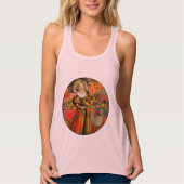 Ram Sinaasappel Vrouw: Gotische Ram Antiek Art Col Tanktop (Voorkant)