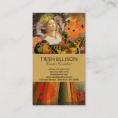 Ram Sinaasappel Vrouw: Gotische Ram Antiek Art Col Visitekaartje (Achterkant)