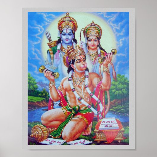 Ram-Sita-Hanumana Poster (Voorkant)