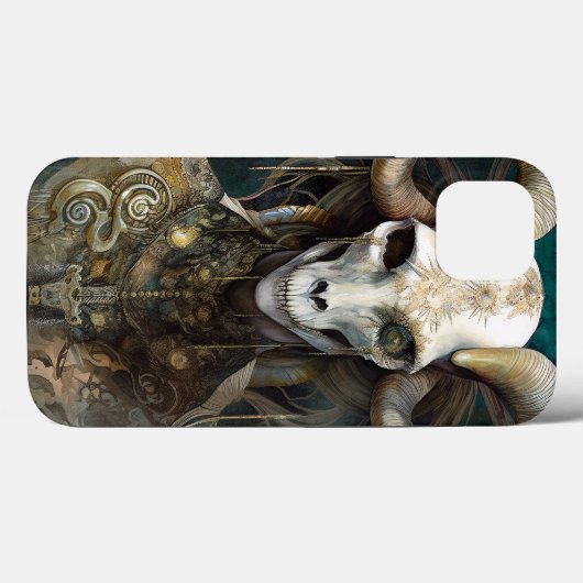 Ram Skull Surreal Fantasy Art Case-Mate iPhone Case (Achterkant (horizontaal))