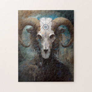 Ram Skull Surreal Fantasy Art Legpuzzel
