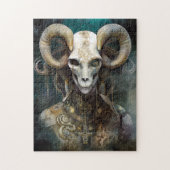 Ram Skull Surreal Fantasy Art Legpuzzel (Verticaal)