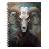 Ram Skull Surreal Fantasy Art Notitieboek (Voorkant)