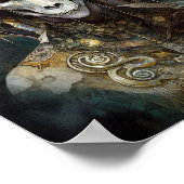 Ram Skull Surreal Fantasy Art Poster (Hoek)