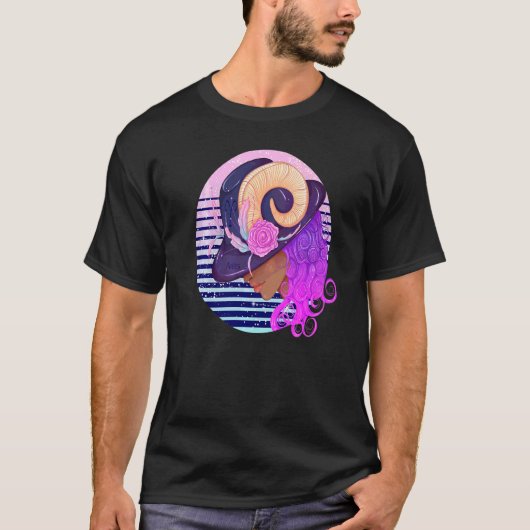 Ram Socket Grip Aries Zodiac Horoscope T-shirt (Voorkant)