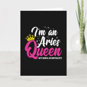 Ram Sterfdag Koningin Astrologie Sterrenbeeld Maar Kaart (Voorkant)