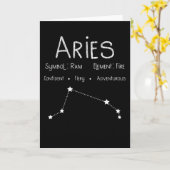 Ram Sterrenbeeld Astrologie Cadeau Kaart (Gele Bloem)