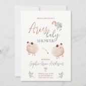 Ram sterrenbeeld baby shower kaart (Voorkant)