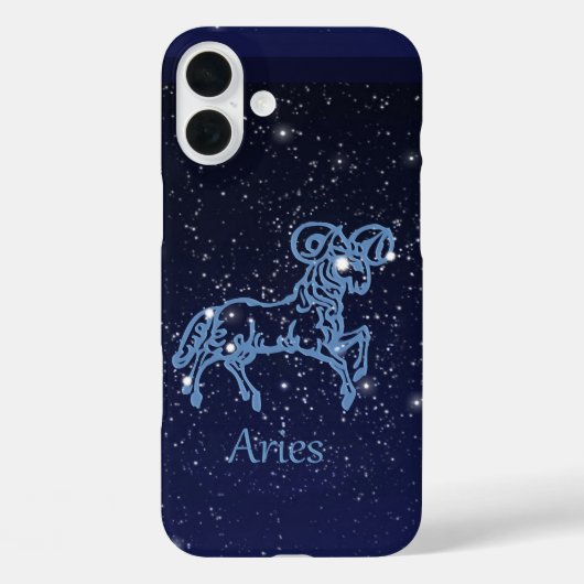 Ram Sterrenbeeld en Sterrenbeeld met Sterren Case-Mate iPhone Case (Achterkant)