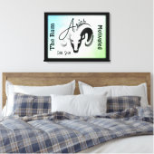 Ram Sterrenbeeld en Symbool omlijst Canvas Afdruk (Insitu (Slaapkamer))