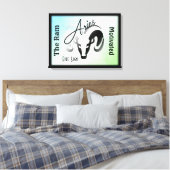 Ram Sterrenbeeld en Symbool omlijst Canvas Afdruk (Insitu (Slaapkamer))