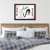 Ram Sterrenbeeld en Symbool omlijst Canvas Afdruk (Insitu (Slaapkamer))