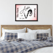 Ram Sterrenbeeld en Symbool omlijst Canvas Afdruk (Insitu (Slaapkamer))