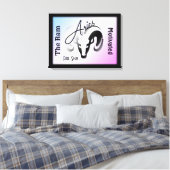 Ram Sterrenbeeld en Symbool Omlijst Canvas Afdruk (Insitu (Slaapkamer))