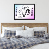Ram Sterrenbeeld en Symbool Omlijst Canvas Afdruk (Insitu (Slaapkamer))