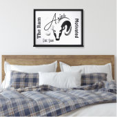 Ram Sterrenbeeld en Symbool omlijst Canvas Afdruk (Insitu (Slaapkamer))