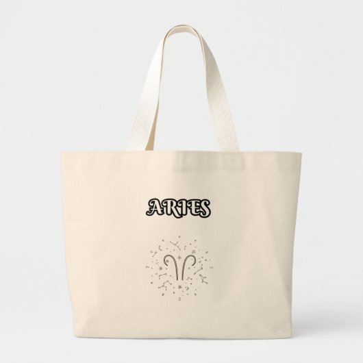 ram sterrenbeeld grote tote bag (Voorkant)