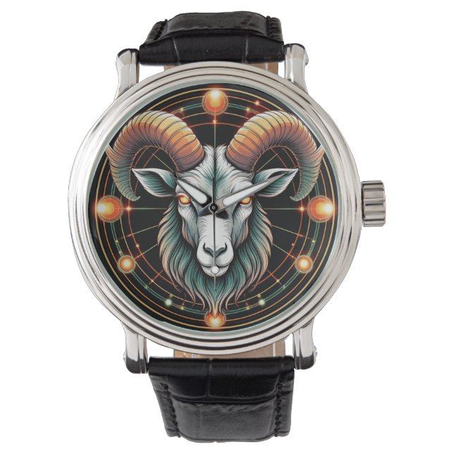 Ram Sterrenbeeld Horloge (Voorkant)