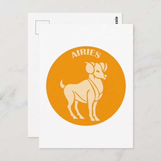 Ram, Sterrenbeeld, Horoscoop, Astrologie Briefkaart (Voorkant / Achterkant)