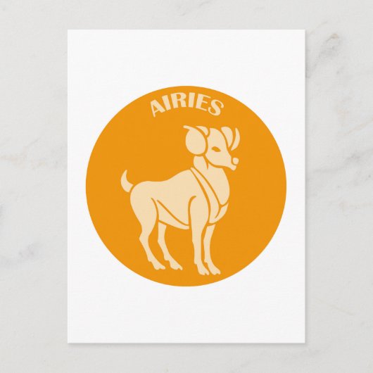 Ram, Sterrenbeeld, Horoscoop, Astrologie Briefkaart (Voorkant)