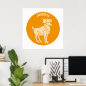 Ram, Sterrenbeeld, Horoscoop, Astrologie Poster (Thuiskantoor)