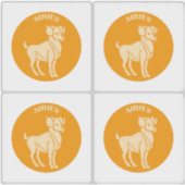 Ram, Sterrenbeeld, Horoscoop, Astrologie Sticker (Voorkant)