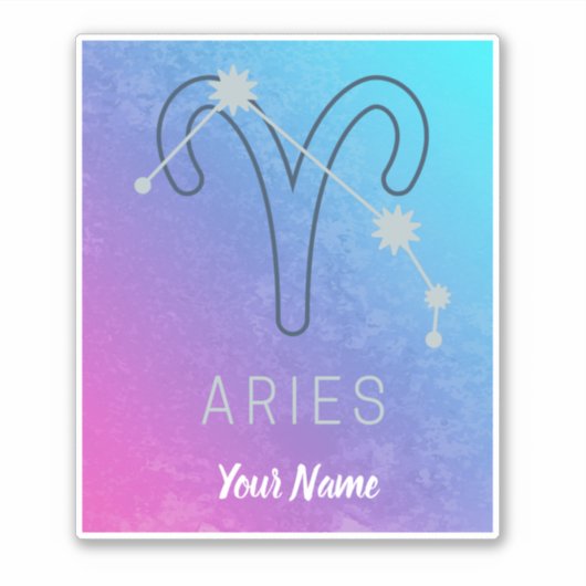 Ram Sterrenbeeld Horoscoop Sterrenbeeld Sterrenbee Sticker (Voorkant)