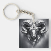 Ram sterrenbeeld mannelijke stijl sleutelhanger (Voorkant)
