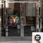 Ram Sterrenbeeld Nep Gebrandschilderd Glas Raam Raamsticker (Kantoordeur)