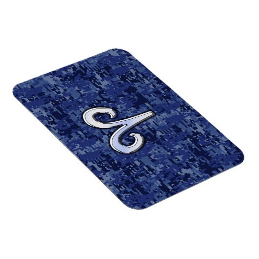 Ram Sterrenbeeld op Navy Blauwe Digitale Camo Magneet (Rechterzijde)