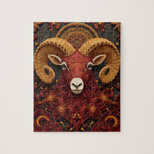 Ram Sterrenbeeld Papier Quilling Legpuzzel (Verticaal)